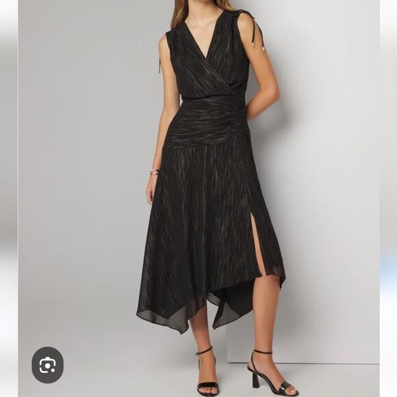 Sleeveless Drop Waist Midi Dress - Picture 1 of 7